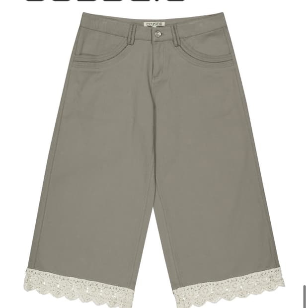 코이세이오 니트 레이스 팬츠 애쉬그레이