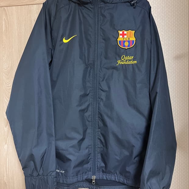 나이키 12-13 바르셀로나 스톰핏 네이비 투웨이 바람막이 자켓