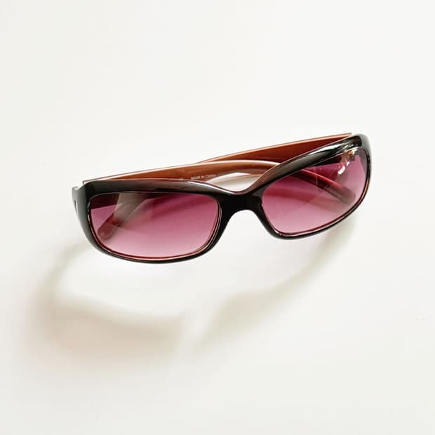 90s ELLE 볼드 스퀘어 그라디언트 틴트 빈티지 선글라스