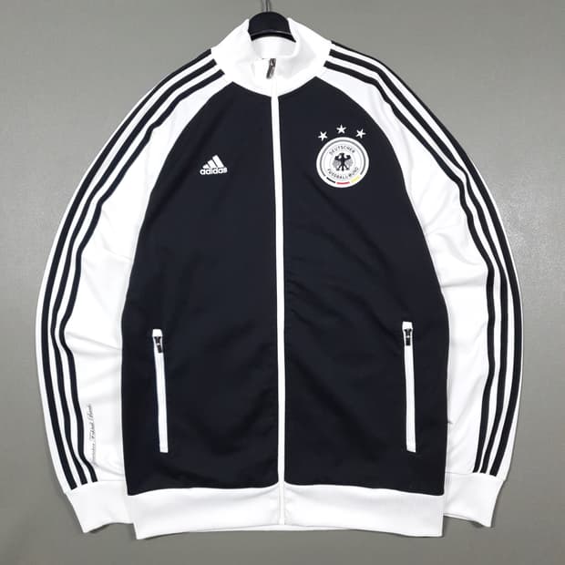 아디다스 대장급 희귀 유로파 독일 검흰 오레오 트랙탑 져지 자켓 XL