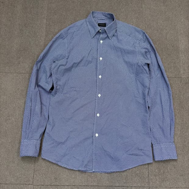 Zegna 에르메네질도 제냐 시어서커 셔츠 s
