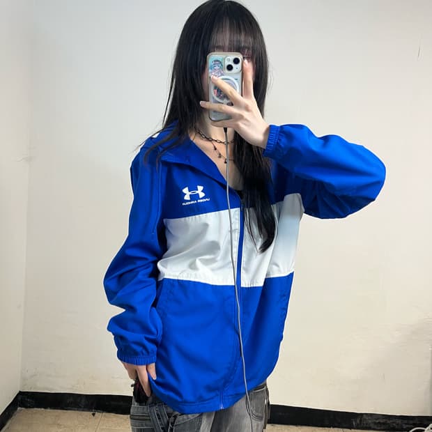 Under Armour blue windbreaker