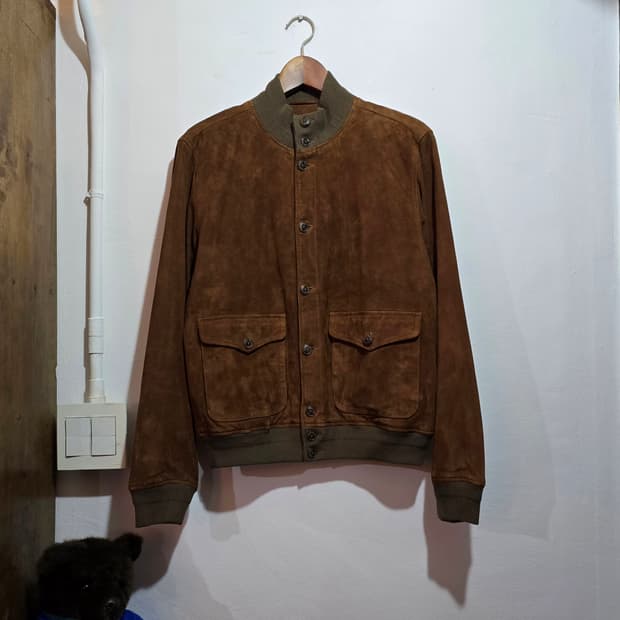 22fw 폴로 염소 스웨이드 A-1 자켓 (Polo Goat Suede)