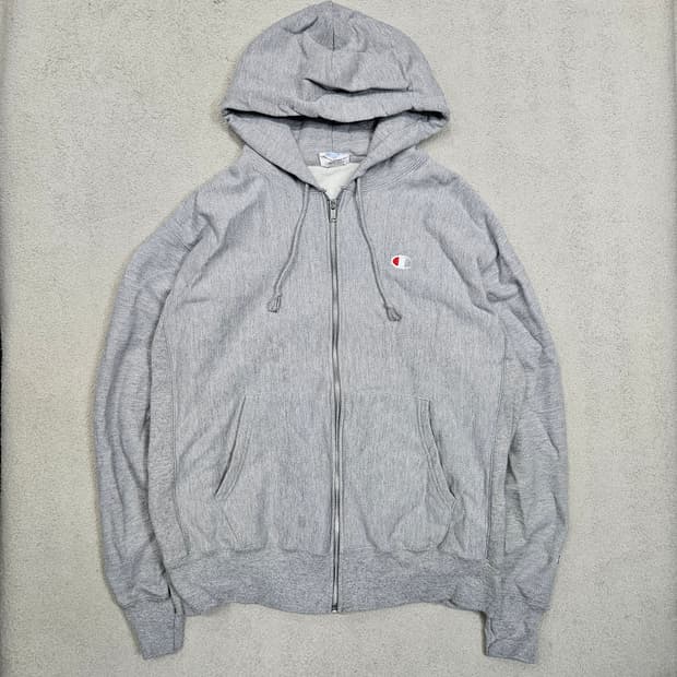 챔피온 리버스위브 후드 집업 L