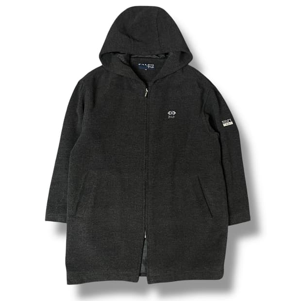 FALDOGOLF 모직 그레이 후드 코트 95