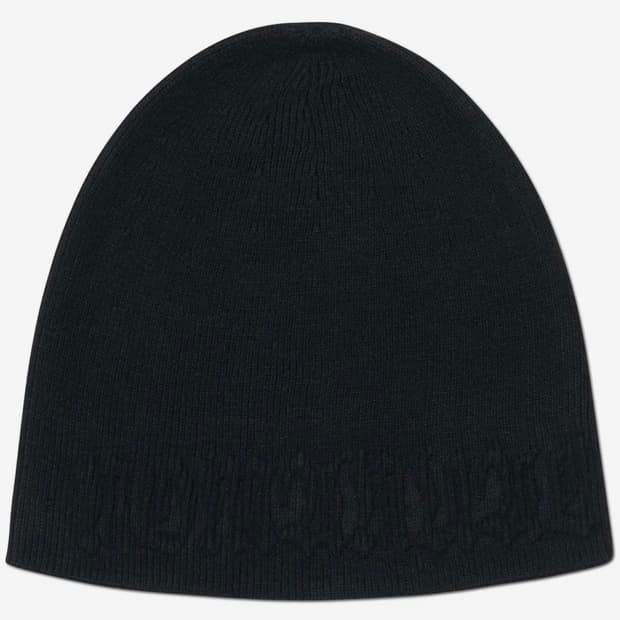 노매뉴얼  NM EMBOSSED BEANIE - BLACK