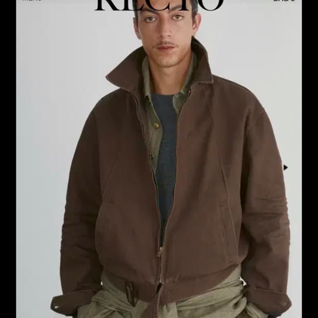 [M]렉토 24fw 빈티지 워시드 헤링턴 자켓 점퍼(빈티지 브라운)