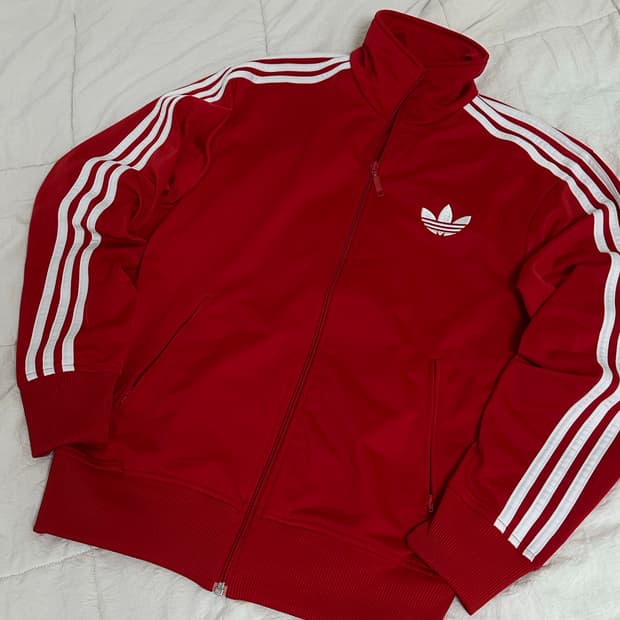 아디다스 구 파이어버드 져지  레드 미디움