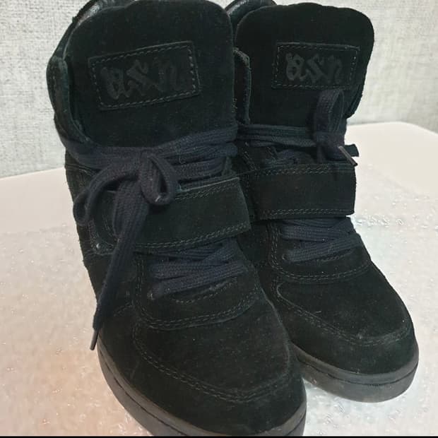 에쉬 하이탑 스니커즈 블랙  37