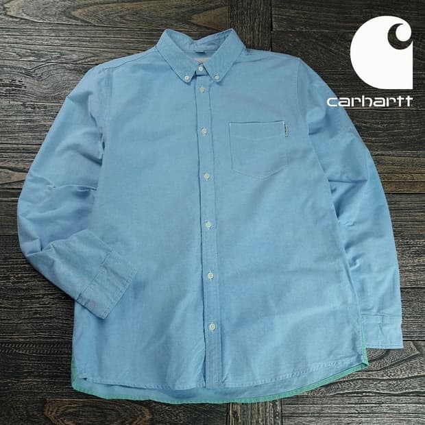 [칼하트 윕] 뒷판 배색 옥스포드 셔츠 스카이 M19927