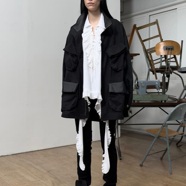 블랙 워크 자켓