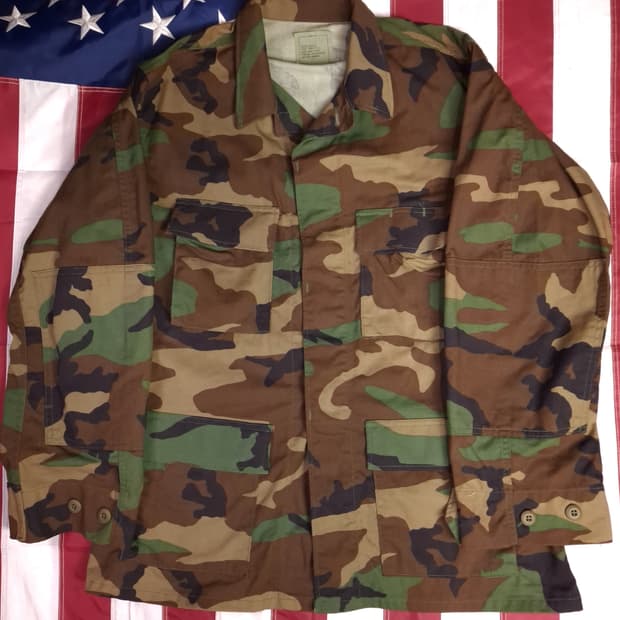 새제품 오리지날 90's 미군 지급용 우드랜드 헤비웨이트 BDU 자켓