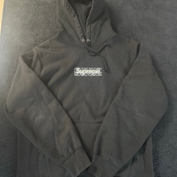 슈프림 반다나 박스로고 후드 L