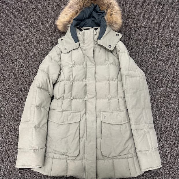 HAZZYS 헤지스 여성 덕다운 퀄팅 롱패딩 95(M)