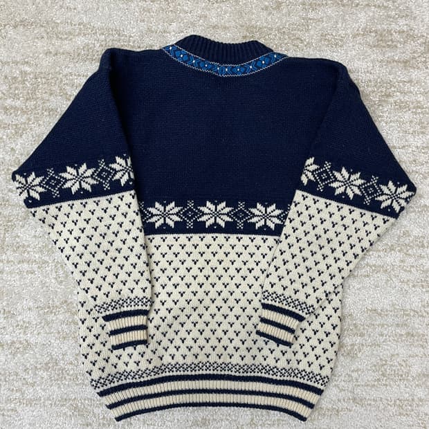 [S] 노르웨이 노르딕 울 메탈 후크 니트 100% Pure Wool