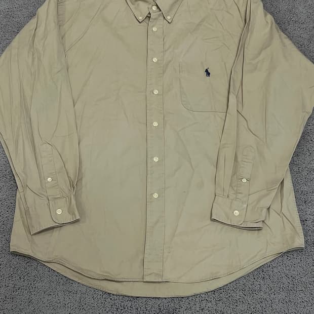 (105) 폴로 랄프로렌 원포켓 코튼 셔츠 베이지