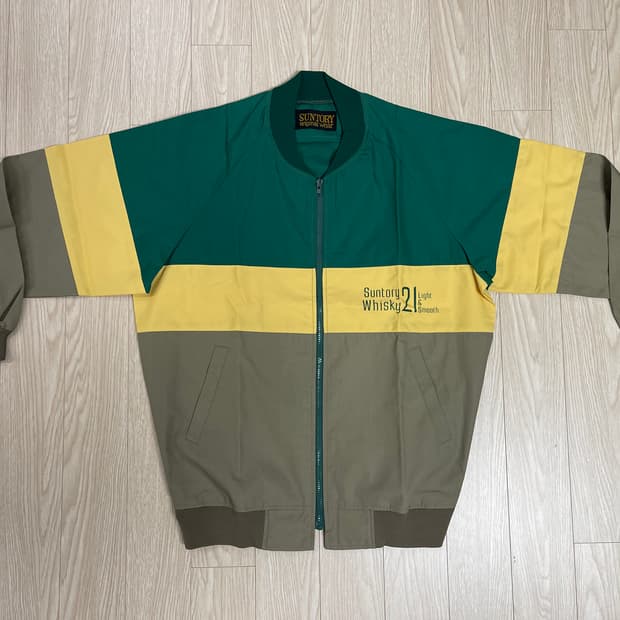 선토리 위스키 블루종 자켓 빈티지 90s