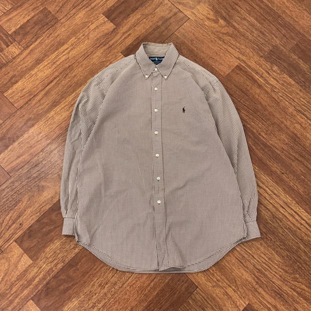 M(105) 폴로 랄프로렌 BLAKE 블레이크 체크 남방 셔츠 