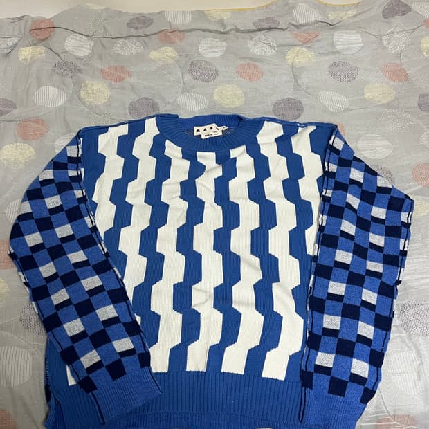 22SS 마르니 Marni check knitwear 