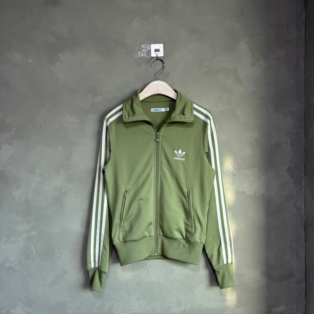 아디다스 파이어버드 백로고 져지 트랙탑 카키 올리브 말차 셋업