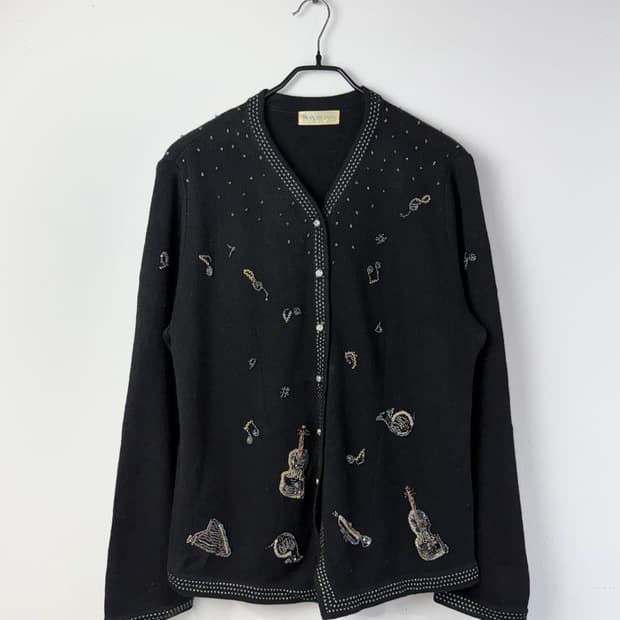 ATELIER SAGAN 비즈드 가디건 (MADE IN JAPAN)