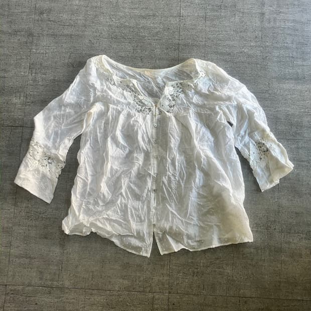 일본빈티지 Spickand 하구미모리걸 달천깔페어리 플라워블라우스