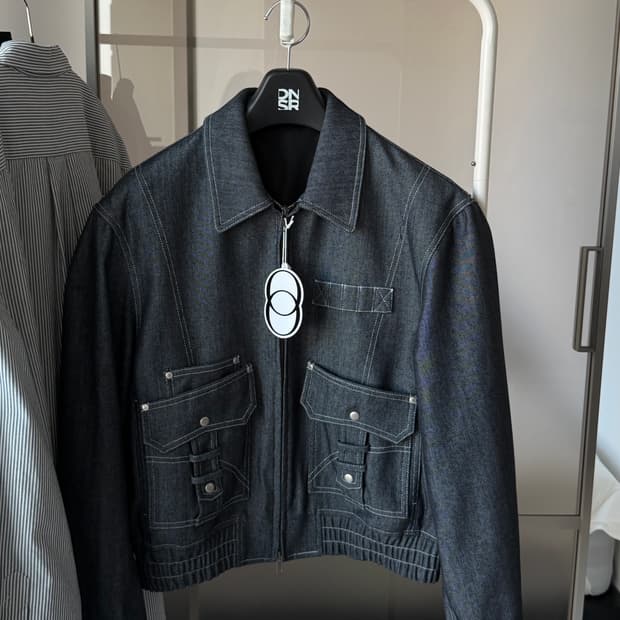 엘무드 (46) 카펜터 블루종 자켓 블루진 새상품