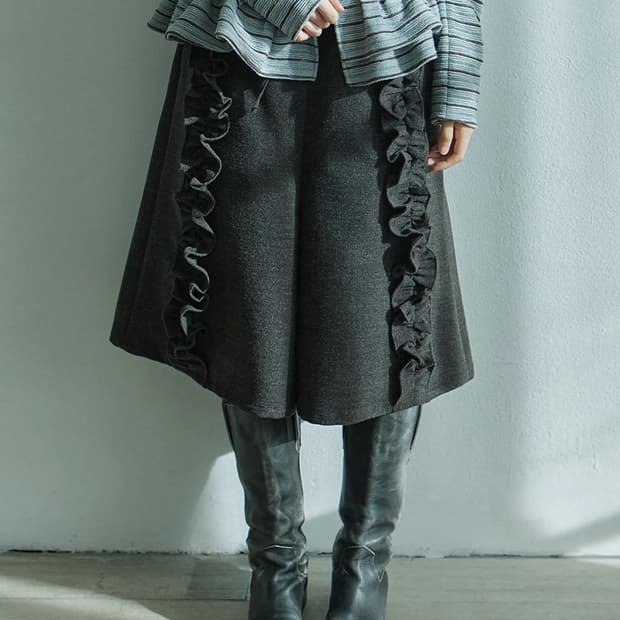 호쿠스포쿠스 밴딩 프릴 팬츠