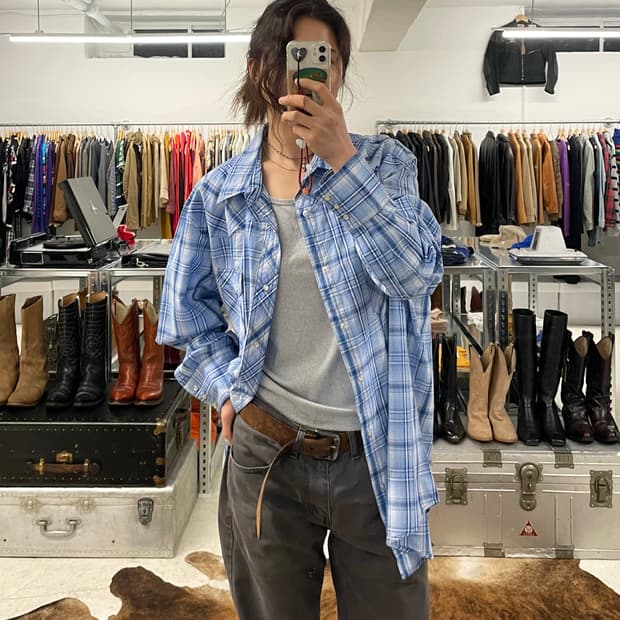 WRANGLER ombre western shirts 랭글러 옴브레 셔츠