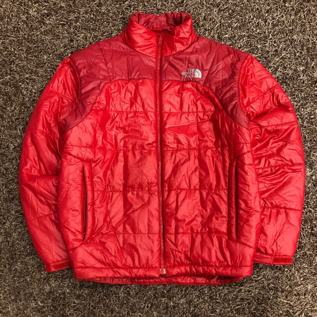 노스페이스 레드 패딩 점퍼