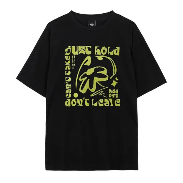 PIXEL FLOWER T-SHIRT BLACK
