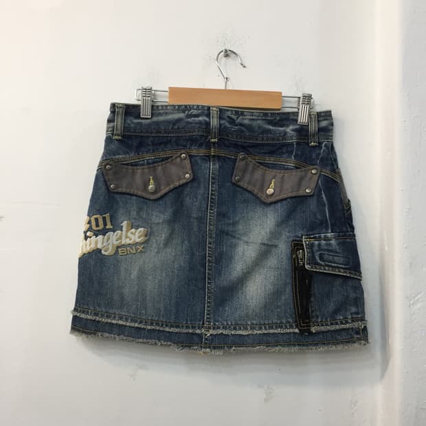 BNX 00's 워싱 데님 스커트 26