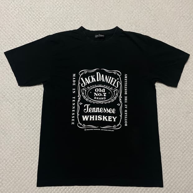 JACK DANIELS 잭 다니엘스 로고 반팔 티셔츠(클리닝O)
