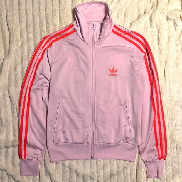 아디다스 빈티지 핑크 트랙탑 저지 져지 집업