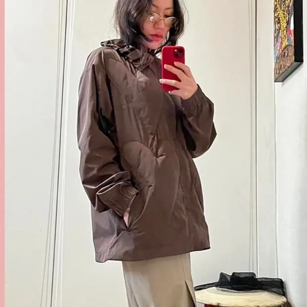 the museum visitor HEART EMBOSSED JACKET