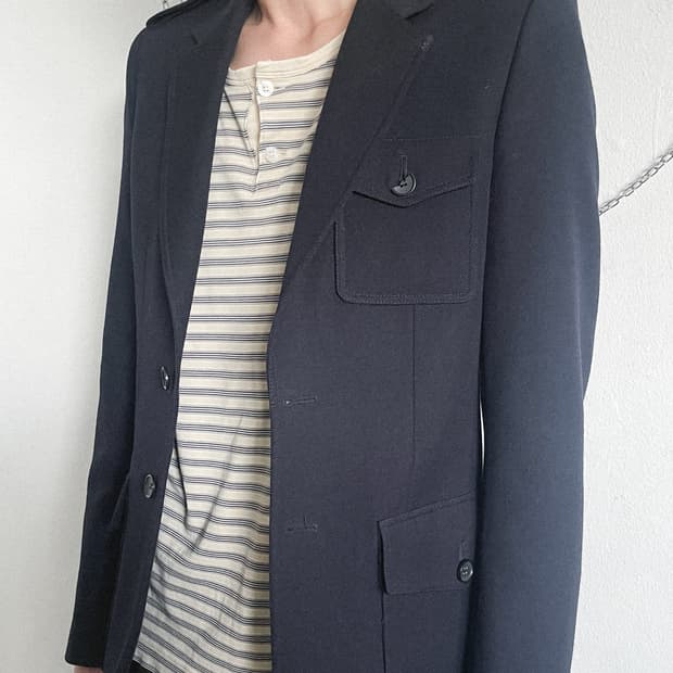 발렌시아가 08 니콜라 게스키에르 밀리터리 견장 자켓