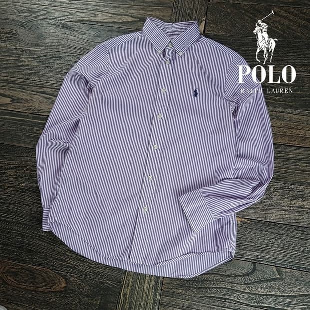 [폴로 랄프로렌] 포니 로고 자수 스트라이프 셔츠 M19863