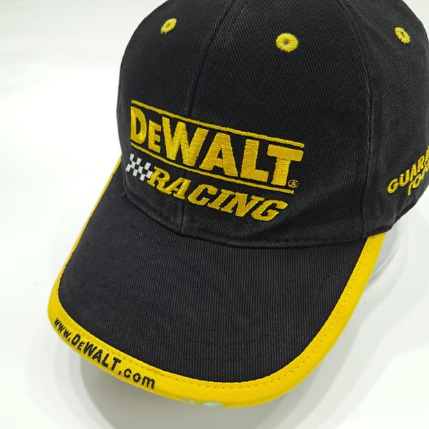빈티지 DeWALT 블랙 레이싱캡 P1229