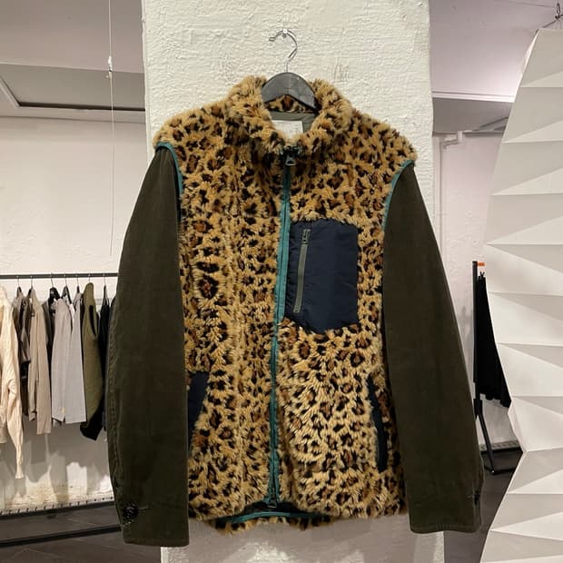 사카이 레오파드 후리스 자켓