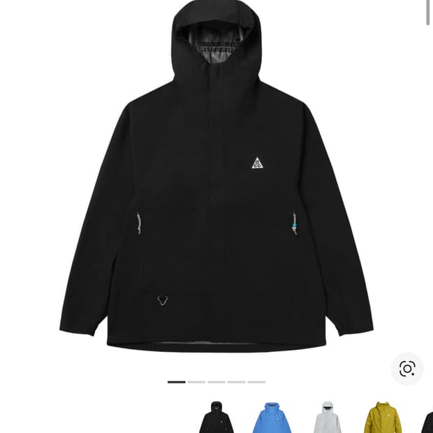 나이키 ACG 스톰핏 ADV 케스케이드 레인 풀 집 자켓 블랙