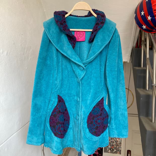 blue france 후리스 자켓 