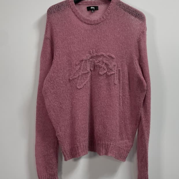 스투시 루즈 로고 스웨터 모브 니트 (on.165)  