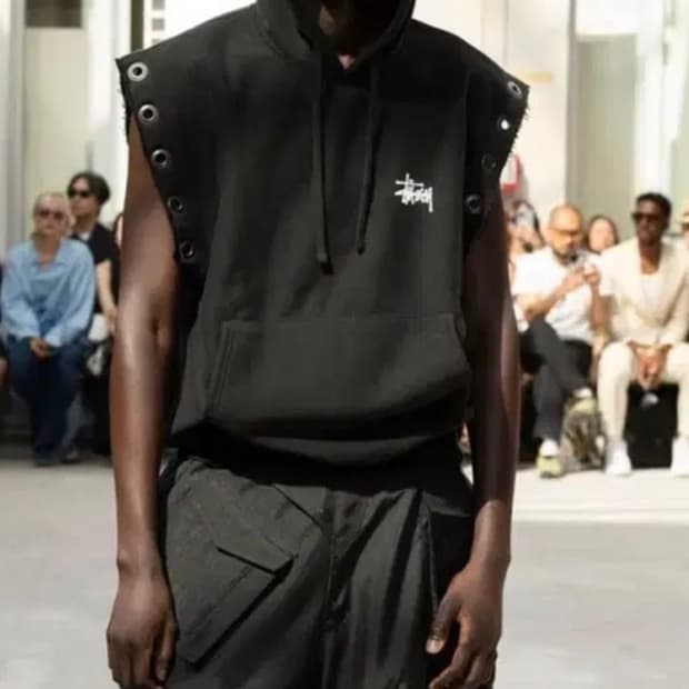 꼼데가르송 준야 와타나베 스투시 후드 베스트 L