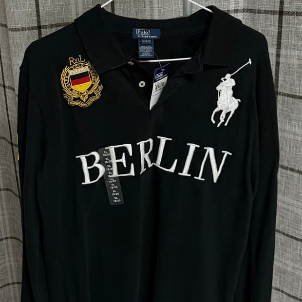 폴로랄프로렌 베를린 픽포니 카라 긴팔 XL