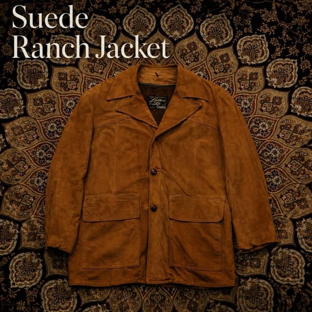 1970년대 스웨이드 랜치 자켓 Leathers Ltd. by Cam