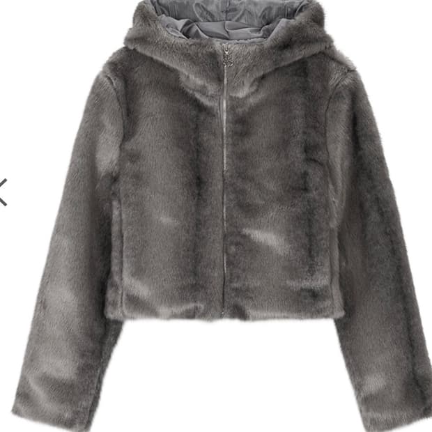 ASON 에즈온 COMO FUR JACKET 퍼 자켓 그레이 