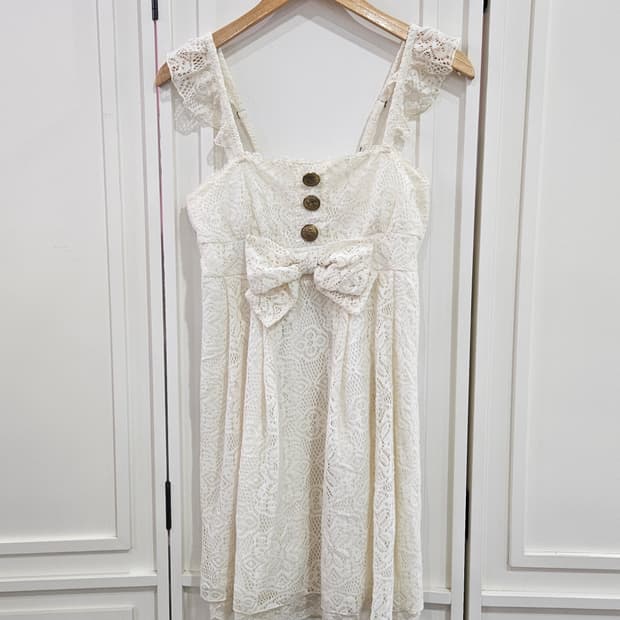 리즈리사(LIZ LISA) 로즈버튼 히메 레이스 원피스