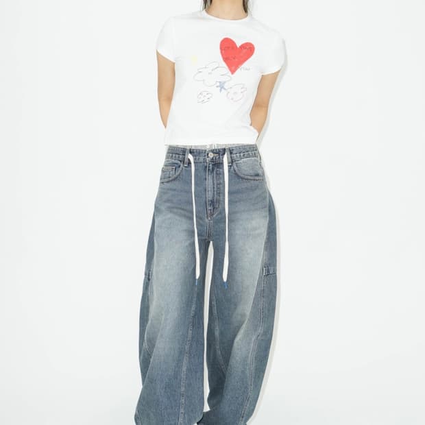 [새상품] 라츠유 lotsyou vintage strap denim