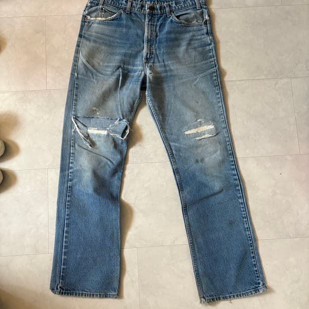 80s Levis 517 오랜지탭(36x32)