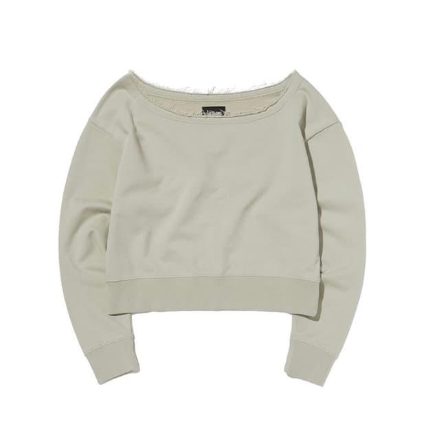 SUADE 써니 원숄더 크루넥 (크림)